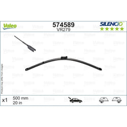 Balai d'essuie-glace VALEO 574589, Silencio, 500mm, Arrière, 1 pièce