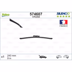 Balai d'essuie-glace VALEO 574607, Silencio Xtrm VR268, 240mm, Arrière, 1 pièce - Vue supplémentaire 5
