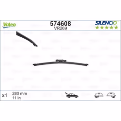 Balai d'essuie-glace VALEO 574608, Silencio Xtrm VR269, 280mm, Arrière, 1 pièce - Vue supplémentaire 4