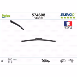 Balai d'essuie-glace VALEO 574608, Silencio Xtrm VR269, 280mm, Arrière, 1 pièce - Vue supplémentaire 5