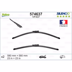 Balai d'essuie-glace VALEO 574637, Silencio Xtrm VF437, 580mm, Avant, 2 pièce - Vue supplémentaire 5