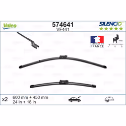 Balai d'essuie-glace VALEO 574641, Silencio Xtrm VF441, 600+450mm, 2 pièce - Vue supplémentaire 5