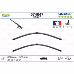 Balai d'essuie-glace VALEO 574647, Silencio Xtrm VF447, 600+500mm, 2 pièce - Vue supplémentaire 5