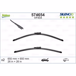 Balai d'essuie-glace VALEO 574654, Silencio Xtrm VF454, 650mm, Avant, 2 pièce - Vue supplémentaire 4