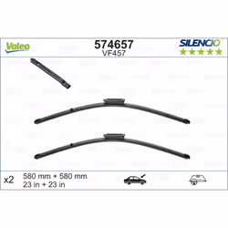 Balai d'essuie-glace VALEO 574657, Silencio Xtrm VF457, 580mm, Avant, 2 pièce - Vue supplémentaire 4