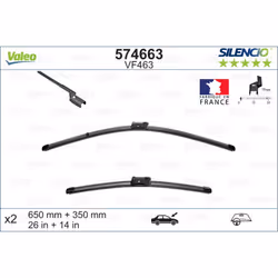 Balai d'essuie-glace VALEO 574663, Silencio Xtrm VF463, 650+350mm, 2 pièce - Vue supplémentaire 5