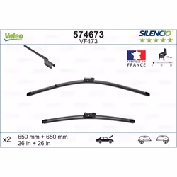 Balai d'essuie-glace VALEO 574673, Silencio Xtrm VF473, 650mm, Avant, 2 pièce - Vue supplémentaire 5
