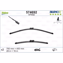 Balai d'essuie-glace VALEO 574692, Silencio Xtrm VF492, 700+400mm, 2 pièce - Vue supplémentaire 4