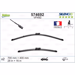 Balai d'essuie-glace VALEO 574692, Silencio Xtrm VF492, 700+400mm, 2 pièce - Vue supplémentaire 5