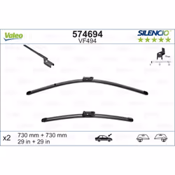 Balai d'essuie-glace VALEO 574694, Silencio VF494, 730mm, Avant, 2 pièce - Vue supplémentaire 4