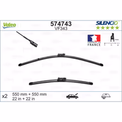 Balai d'essuie-glace VALEO 574743, Silencio Xtrm VF343, 550mm, Avant, 2 pièce - Vue supplémentaire 5