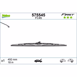 Balai d'essuie-glace VALEO 575545, First Blade VF45, 450mm, Avant, 1 pièce - Vue supplémentaire 5
