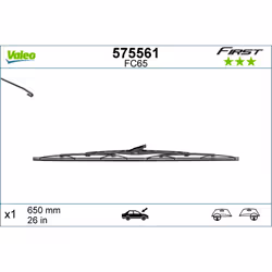 Balai d'essuie-glace VALEO 575561, First Blade VF65, 650mm, Avant, 1 pièce - Vue supplémentaire 5