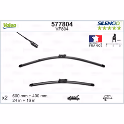 Balai d'essuie-glace VALEO 577804, Silencio Xtrm VF804, 600+400mm, 2 pièce - Vue supplémentaire 5