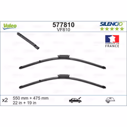 Balai d'essuie-glace VALEO 577810, Silencio Xtrm VF810, 550+475mm, 2 pièce - Vue supplémentaire 5