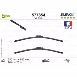 Balai d'essuie-glace VALEO 577854, Silencio VF854, 650mm, Avant, 2 pièce - Vue supplémentaire 5
