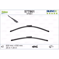 Balai d'essuie-glace VALEO 577861, Silencio Xtrm VF861, 630mm, Avant, 2 pièce - Vue supplémentaire 4