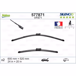 Balai d'essuie-glace VALEO 577871, Silencio Xtrm VF871, 600+520mm, 2 pièce - Vue supplémentaire 5