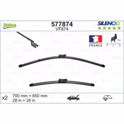 Balai d'essuie-glace VALEO 577874, Silencio Xtrm VF874, 700+650mm, 2 pièce - Vue supplémentaire 5