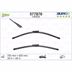 Balai d'essuie-glace VALEO 577876, Silencio Xtrm VF876, 750+650mm, 2 pièce - Vue supplémentaire 4