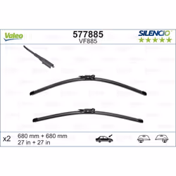 Balai d'essuie-glace VALEO 577885, Silencio Xtrm VF885, 680mm, Avant, 2 pièce - Vue supplémentaire 4