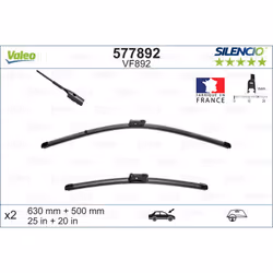Balai d'essuie-glace VALEO 577892, Silencio Xtrm VF892, 630+500mm, 2 pièce - Vue supplémentaire 5
