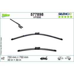 Balais d'essuie-glace plats VALEO VAL577898