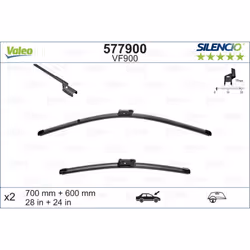 Balai d'essuie-glace VALEO 577900, Silencio Xtrm VF900, 700+600mm, 2 pièce - Vue supplémentaire 4