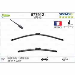 Balai d'essuie-glace VALEO 577912, Silencio Xtrm VF912, 630+550mm, 2 pièce - Vue supplémentaire 5