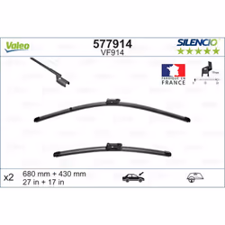Balai d'essuie-glace VALEO 577914, Silencio VF914, 680+430mm, Avant, 2 pièce - Vue supplémentaire 5