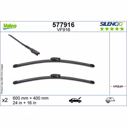 Balais d'essuie-glace plats VALEO VAL577916