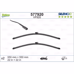 Balai d'essuie-glace VALEO 577920, Silencio Xtrm VF920, 550mm, Avant, 2 pièce - Vue supplémentaire 4