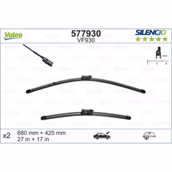Balai d'essuie-glace VALEO 577930, Silencio VF930, 680+425mm, Avant, 2 pièce - Vue supplémentaire 4