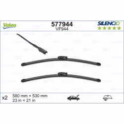 Balai d'essuie-glace VALEO 577944, Silencio Xtrm VF944, 580+530mm, 2 pièce - Vue supplémentaire 4