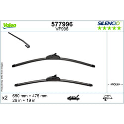 Balais d'essuie-glace plats VALEO VAL577996
