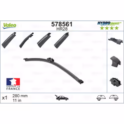 Balai d'essuie-glace VALEO 578561, HydroConnect HR28, 280mm, Arrière, 1 pièce - Vue supplémentaire 5