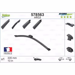 Balai d'essuie-glace VALEO 578563, HydroConnect HR33, 335mm, Arrière, 1 pièce - Vue supplémentaire 5