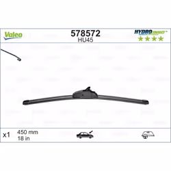 Balai d'essuie-glace VALEO 578572, HydroConnect HU45, 450mm, Avant, 1 pièce - Vue supplémentaire 4