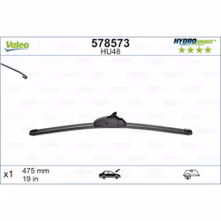 Balai d'essuie-glace VALEO 578573, HydroConnect HU48, 475mm, Avant, 1 pièce - Vue supplémentaire 4
