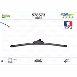Balai d'essuie-glace VALEO 578573, HydroConnect HU48, 475mm, Avant, 1 pièce - Vue supplémentaire 5