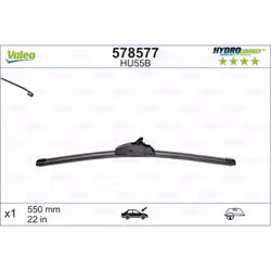 Balai d'essuie-glace VALEO 578577, HydroConnect HU55B, 550mm, Avant, 1 pièce - Vue supplémentaire 4