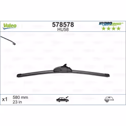 Balai d'essuie-glace VALEO 578578, HydroConnect Hu58, 580mm, Avant, 1 pièce - Vue supplémentaire 4