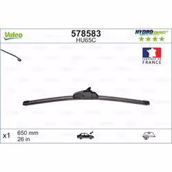 Balai d'essuie-glace VALEO 578583, HydroConnect HU65C, 650mm, Avant, 1 pièce - Vue supplémentaire 5