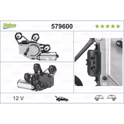 Moteur d'essuie-glace VALEO 579600 - Vue supplémentaire 6