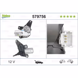 Moteur d'essuie-glace VALEO 579756