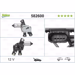 Moteur d'essuie-glace VALEO 582600