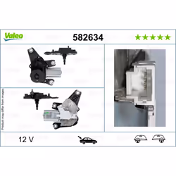 Moteur d'essuie-glace VALEO 582634
