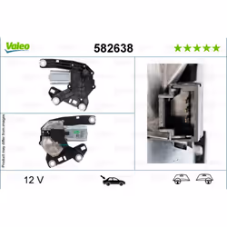 Moteur d'essuie-glace VALEO 582638
