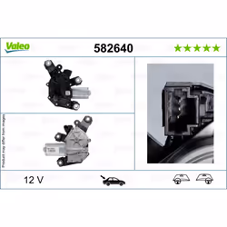 Moteur d'essuie-glace VALEO 582640