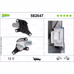 Moteur d'essuie-glace VALEO 582647